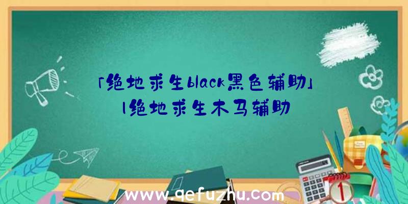 「绝地求生black黑色辅助」|绝地求生木马辅助